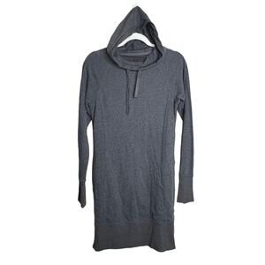 Toad & Co. Women's FT Hooded Sweatshirt Dress Size Small Gray